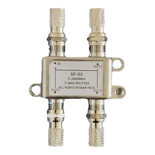 一分三有线电视分配器1分3分路机顶盒信号三路卫星电视功分器英制