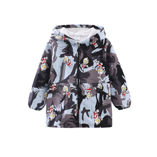 儿童防水罩衣大中小童羽绒服护衣宝宝吃饭画画衣男童女童棉服罩衫