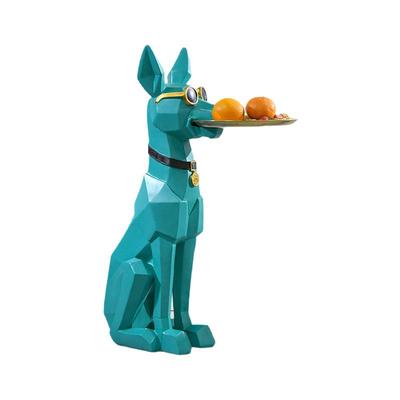 创意客厅杜宾犬落地摆件现代轻奢