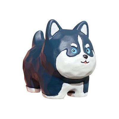 网红木雕风狗狗柴犬摆件