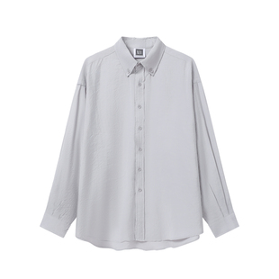 【25新款】谢欣同款人丝肌理外搭开衫慵懒宽松现代舞衬衫长裤上衣