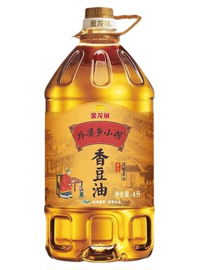 金龙鱼外婆乡小榨香豆油4L桶装