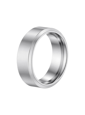 光面钛钢素圈戒指男款指环食指戒