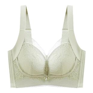 爱戴内衣女小胸聚拢显大收副乳防下垂无钢圈调整型无痕蕾丝文胸夏