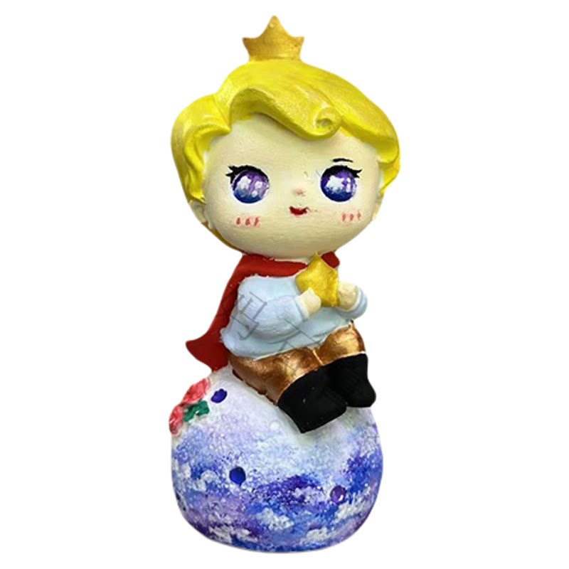 星球王子公主石膏娃娃涂色摆件