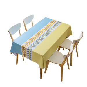 环保桌布布艺防水防油免洗餐桌布长方形pvc台布家用网红茶几布ins