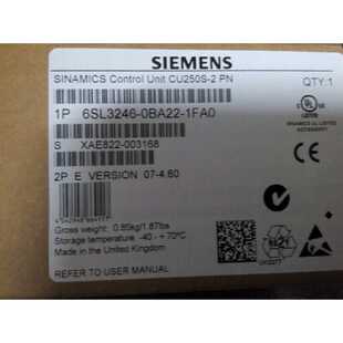 议价6SL3246-0BA22-1FA0西门子变频器G120控制单元6SL32460BA221F
