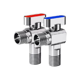 潜水艇球阀大流量燃气热水器水阀直通全开关阀铜角阀冷热水三角阀