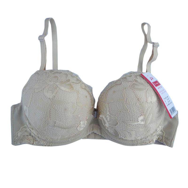 珠密琪正品二排扣小胸平胸加厚文胸909双排扣聚拢a杯透气内衣5cm