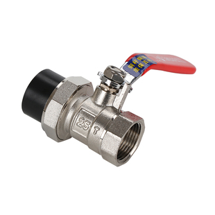 PE单内丝铜活接球阀 20 25 32PE铜球阀内丝外丝活结阀 pe水管阀门