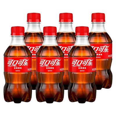 可口可乐汽水300ml/瓶雪碧芬达碳酸饮料迷你小瓶装夏季饮品
