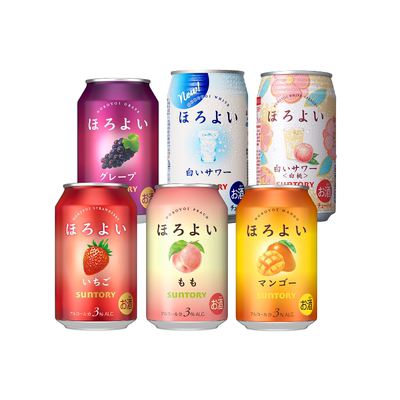 三得利和乐怡气泡鸡尾酒6罐微醺