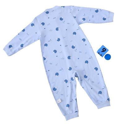 初衣萌A类无骨柔软亲肤舒适超柔精梳棉前开四季婴儿儿童爬服f