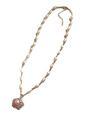 古里雅巴洛克天然珍珠项链高级感