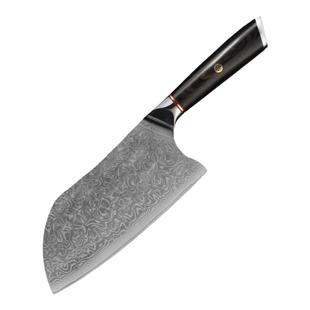 67层大马士革菜刀VG10家用厨房切片切菜切肉千层钢阳江刀具