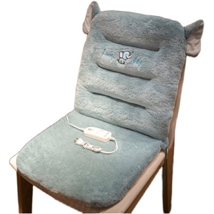 坐垫屁垫椅子靠垫靠背一体加厚毛绒办公室久坐神器座椅学生宿舍冬