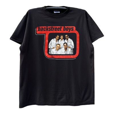 Backstreet Boys后街男孩美式街头潮流风半袖vintage古着短袖T恤