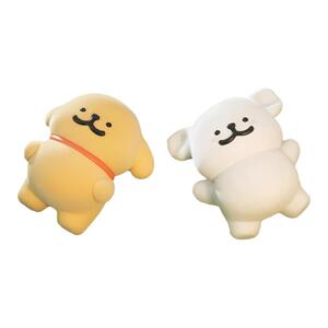 线条小狗我俩第一世界要好盲盒快乐贴贴潮玩可爱植绒摆件闺蜜周边