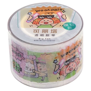 日本KING JIM锦宫可丽塔透明胶带第六弹设计师合作限定款手帐贴纸