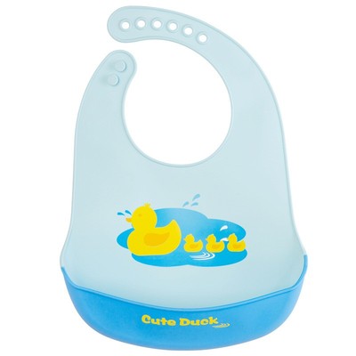 宝贝有约硅胶围兜防污可折叠