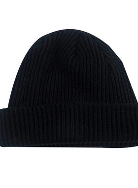 福利纯色毛线帽圆顶beanie大头围