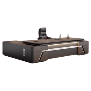 办公桌老板桌办公室轻奢高级感组合套装简约现代总裁桌大班台小型
