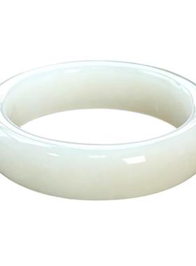 五花八门天然羊脂白和田玉手镯