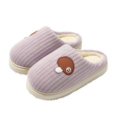 女士绒面厚底棉拖鞋|万人加购
