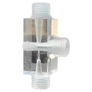 有机玻璃射流器气液加药混合水射器全透明文丘里喷射器DN15/20/25