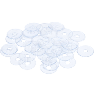 透明手串硅胶隔片文玩珍珠垫片水晶超薄垫片黄金塑料隔珠隔垫配件