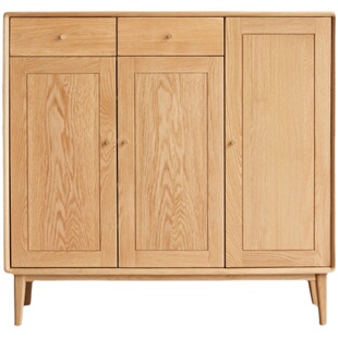 厂家直销实木鞋柜小户型客厅入户玄关柜家用原木阳台收纳储物柜