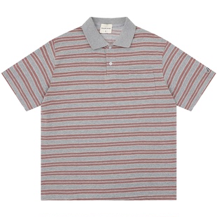 From Mars Pocket striped short-sleeve Polo shirt casual