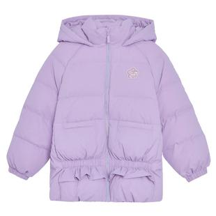 POLOWALK童装女童中长款羽绒服秋冬中大童外套保暖潮
