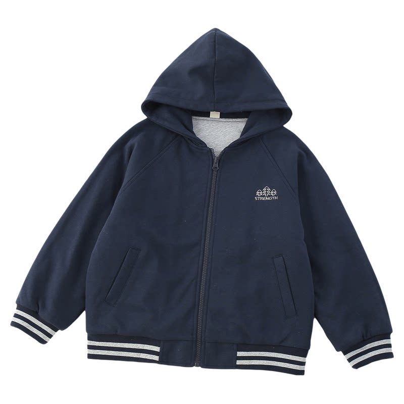 儿童连帽薄棉外套学生校服神器