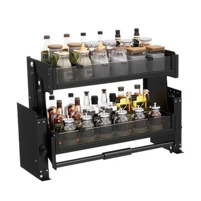 浅居吊柜升降拉篮下拉式调味拉篮