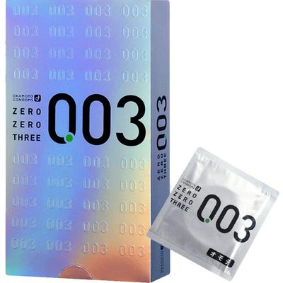 【自营】冈本003白金玻尿酸超薄超润滑避孕套正品安全001原装进口