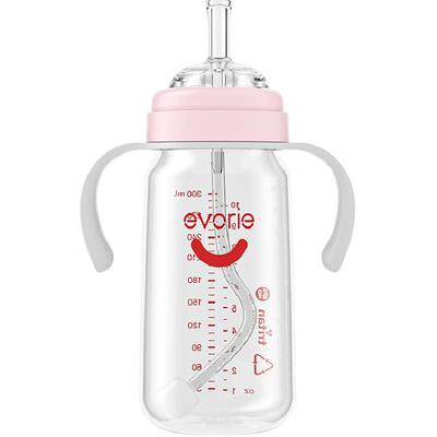 爱得利大容量吸嘴式学饮吸管奶瓶
