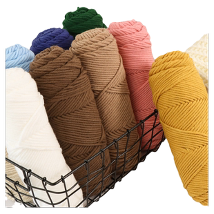 八股情人棉8股牛奶棉针织毛线diy手工编织包包勾线钩玩偶粗毛线团