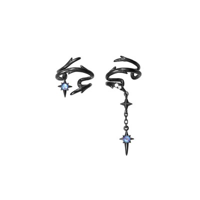 花芽夜语荆棘耳骨夹女耳环个性