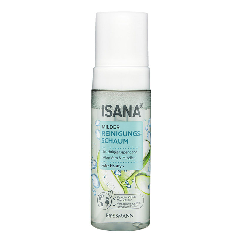 ISANA芦荟泡沫洗面奶温和清洁