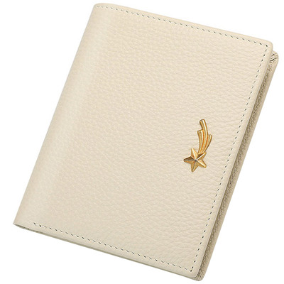 稻草人品牌钱包女2025新款真皮韩版可爱短款钱夹小零钱包长款正品