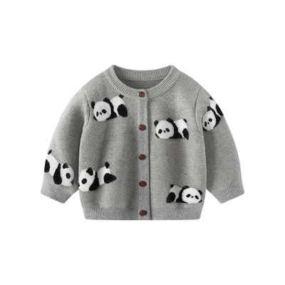 婴儿外套秋冬宝宝毛衣针织衫