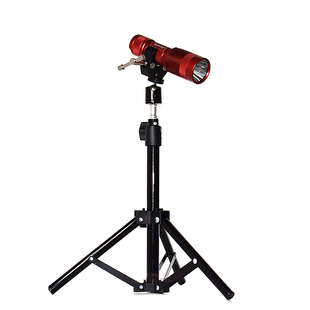 铝合金金属补光灯脚架手电三脚架桌面LED电筒支架摄影RGB灯三脚架