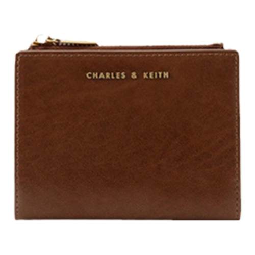 [包店专享]CHARLES&KEITH简约卡包CK6-10680907短款拉链零钱包袋