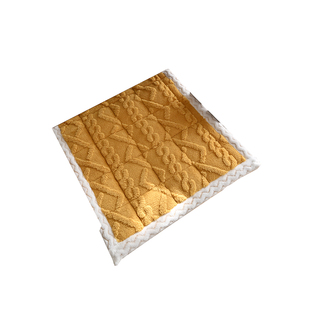 藤编椅子垫加厚新中式红木实木椅子毛绒坐垫椅垫茶座椅垫防滑坐垫