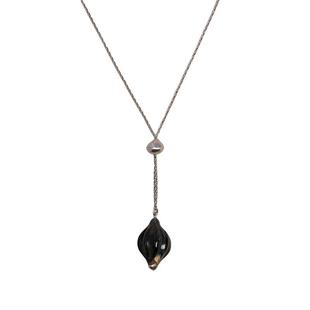 FOUNDRY BOUNDARY石榴珠项链黑树化石