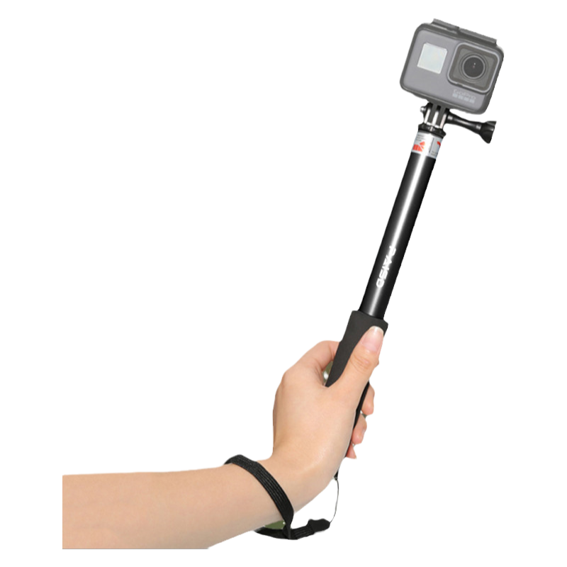 GoPro12/11/10运动相机自拍杆大疆osmo action4/3延长杆手机单反Vlog摄影拍摄直播三脚架手机夹支