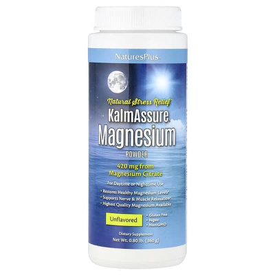 NaturesPlus,KalmAssure镁粉清爽橙味