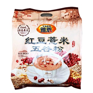 雅恩五谷粉 红豆薏米核桃枸杞红枣百合莲子淮山黑豆黑芝麻720g/包