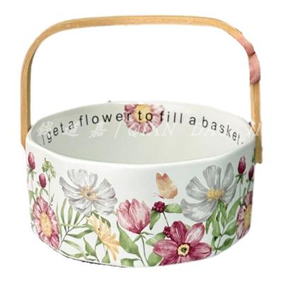 钱道嘉复古原创小苍兰水果提篮